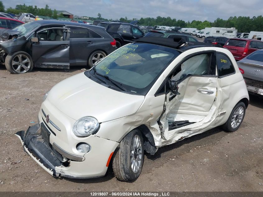 2013 Fiat 500C Lounge VIN: 3C3CFFER4DT632518 Lot: 12019807