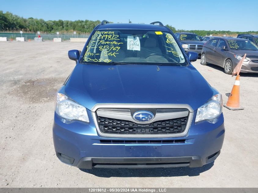 2015 Subaru Forester 2.5I VIN: JF2SJCBC4FH813769 Lot: 12019812