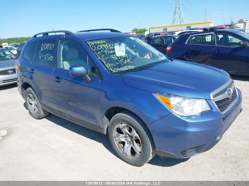 2015 Subaru Forester 2.5I VIN: JF2SJCBC4FH813769 Lot: 12019812