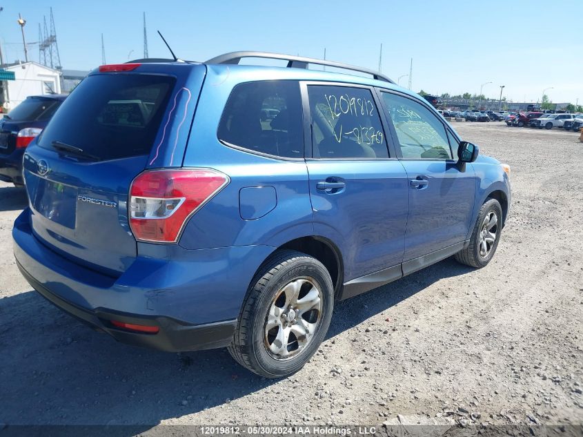 2015 Subaru Forester 2.5I VIN: JF2SJCBC4FH813769 Lot: 12019812