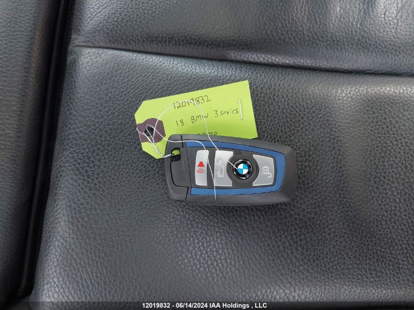 2018 BMW 3 Series VIN: WBA8D9C53JEM33378 Lot: 12019832