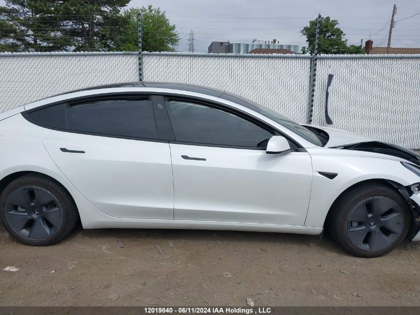 2022 Tesla Model 3 VIN: 5YJ3E1EA6NF309714 Lot: 12019840