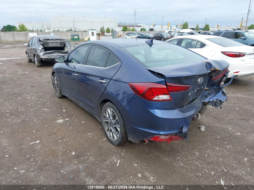 2019 Hyundai Elantra Ultimate VIN: KMHD84LF1KU877184 Lot: 12019850