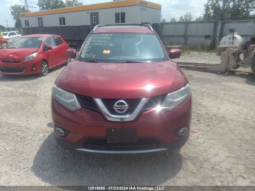2016 Nissan Rogue VIN: 5N1AT2MV4GC755296 Lot: 12019858