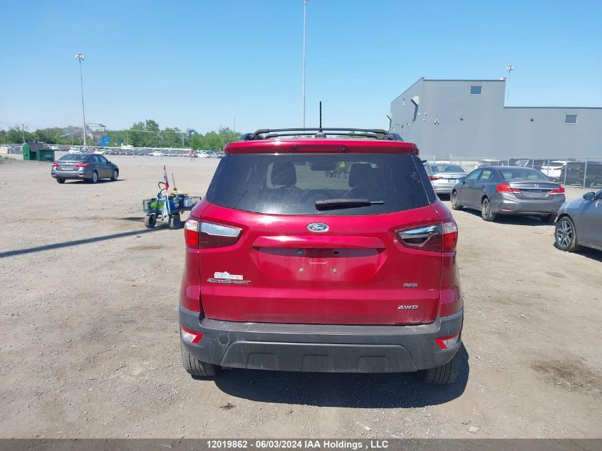 2018 Ford Ecosport Ses VIN: MAJ6P1CL1JC239869 Lot: 12019862
