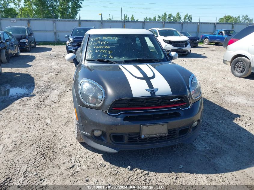 2015 Mini Cooper Paceman Jcw VIN: WMWSS9C5XFWN99538 Lot: 12019881