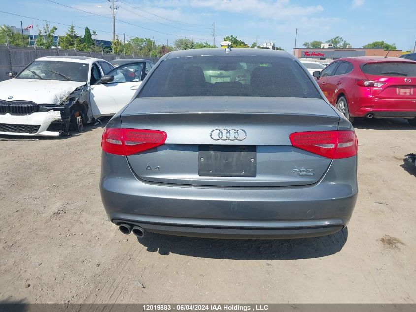 2013 Audi A4 VIN: WAUFFCFL3DN005243 Lot: 12019883