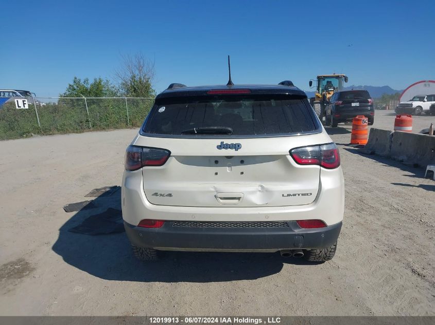 2018 Jeep Compass Limited VIN: 3C4NJDCB5JT417349 Lot: 12019913