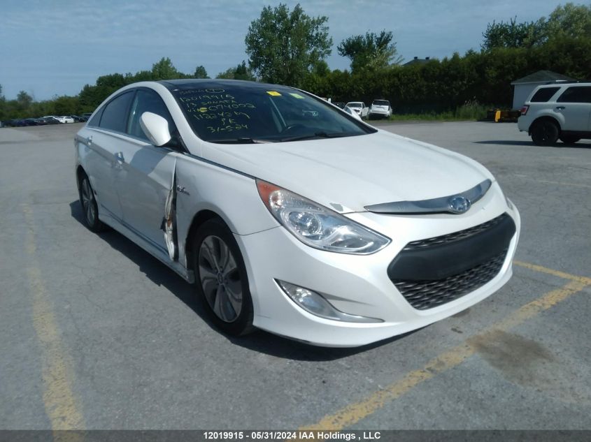 2013 Hyundai Sonata Hybrid VIN: KMHEC4A47DA074002 Lot: 12019915