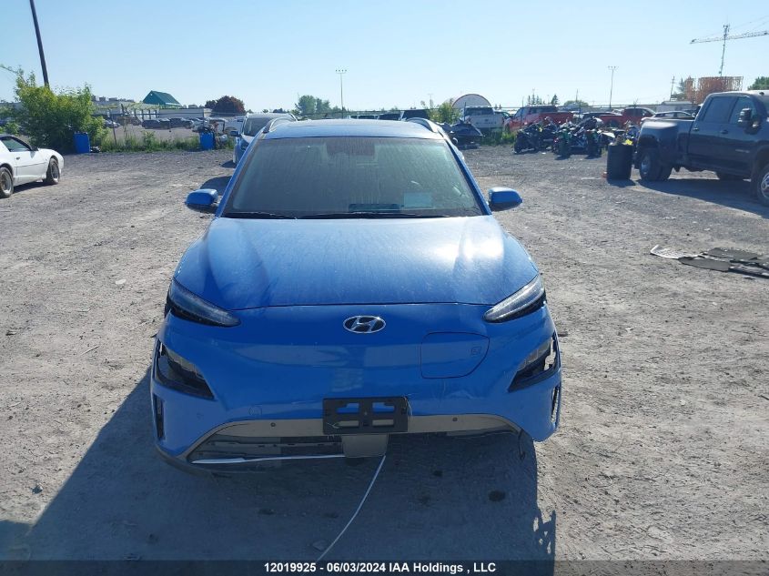 2022 Hyundai Kona Electric Ultimate VIN: KM8K33AG3NU142674 Lot: 12019925