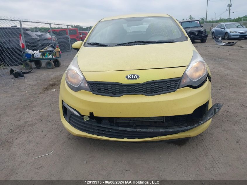 2016 Kia Rio VIN: KNADM4A35G6581506 Lot: 12019975