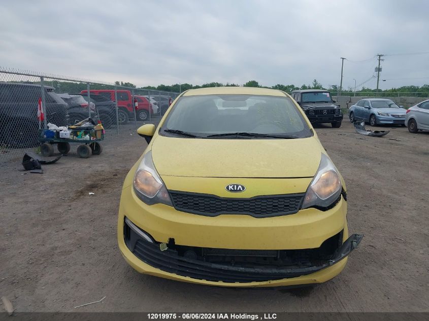 2016 Kia Rio VIN: KNADM4A35G6581506 Lot: 12019975