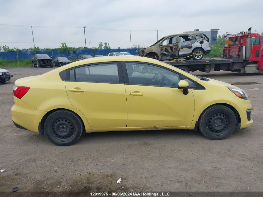 2016 Kia Rio VIN: KNADM4A35G6581506 Lot: 12019975