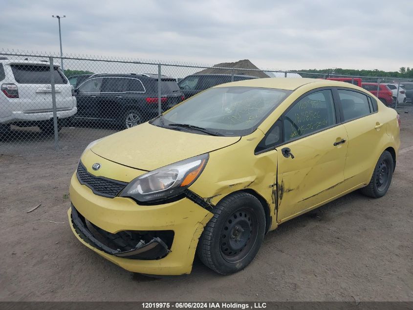 2016 Kia Rio VIN: KNADM4A35G6581506 Lot: 12019975