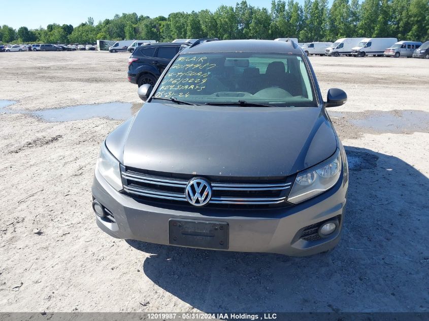 2014 Volkswagen Tiguan VIN: WVGKV3AX2EW610229 Lot: 12019987