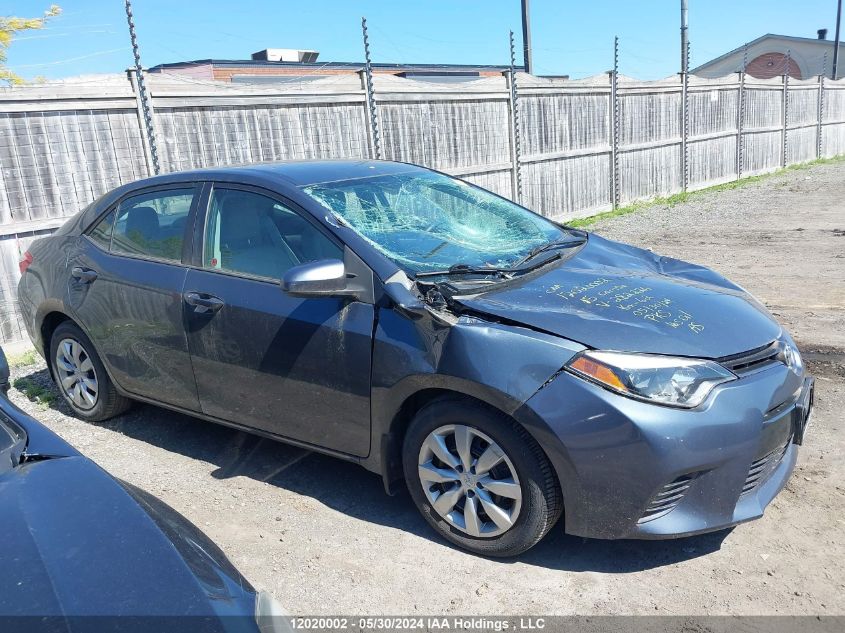 2015 Toyota Corolla L/Le/Le Pls/Prm/S/S Pls VIN: 2T1BURHE8FC282226 Lot: 12020002