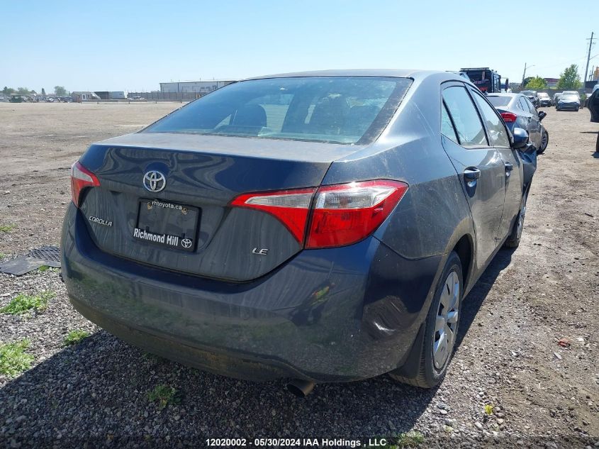 2015 Toyota Corolla L/Le/Le Pls/Prm/S/S Pls VIN: 2T1BURHE8FC282226 Lot: 12020002