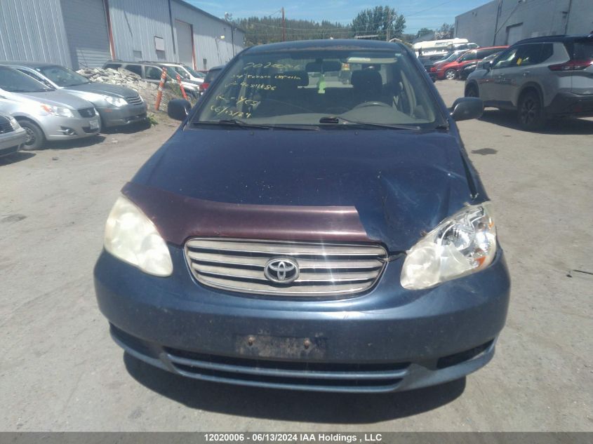 2004 Toyota Corolla Ce/Le/Sport VIN: 2T1BR32E04C811186 Lot: 12020006