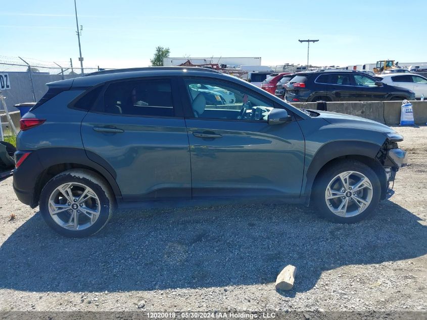 2022 Hyundai Kona Sel/Se VIN: KM8K22AB3NU783907 Lot: 12020018