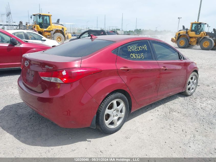 2012 Hyundai Elantra Gls/Limited VIN: 5NPDH4AE1CH083215 Lot: 12020048