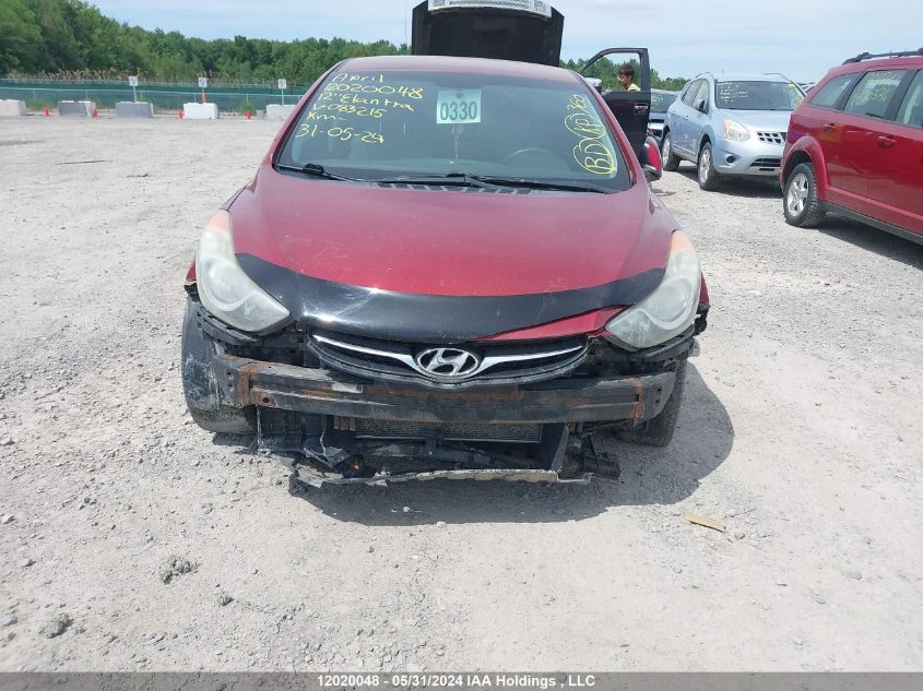 2012 Hyundai Elantra Gls/Limited VIN: 5NPDH4AE1CH083215 Lot: 12020048