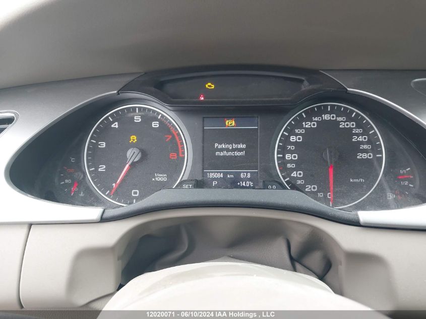 2011 Audi A4 VIN: WAUKFCFL8BN043112 Lot: 12020071