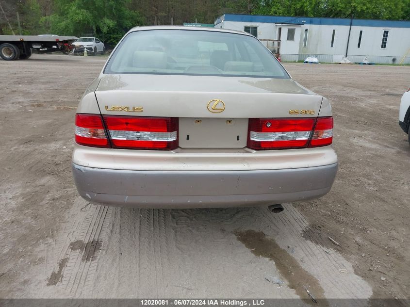 2001 Lexus Es 300 VIN: JT8BF28G710293237 Lot: 12020081
