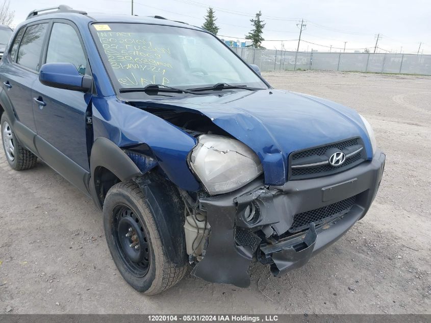 2007 Hyundai Tucson VIN: KM8JM72D87U571669 Lot: 12020104