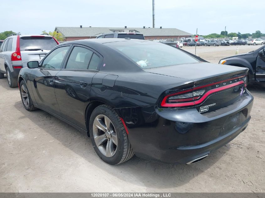 2015 Dodge Charger Sxt VIN: 2C3CDXHG2FH871051 Lot: 12020107