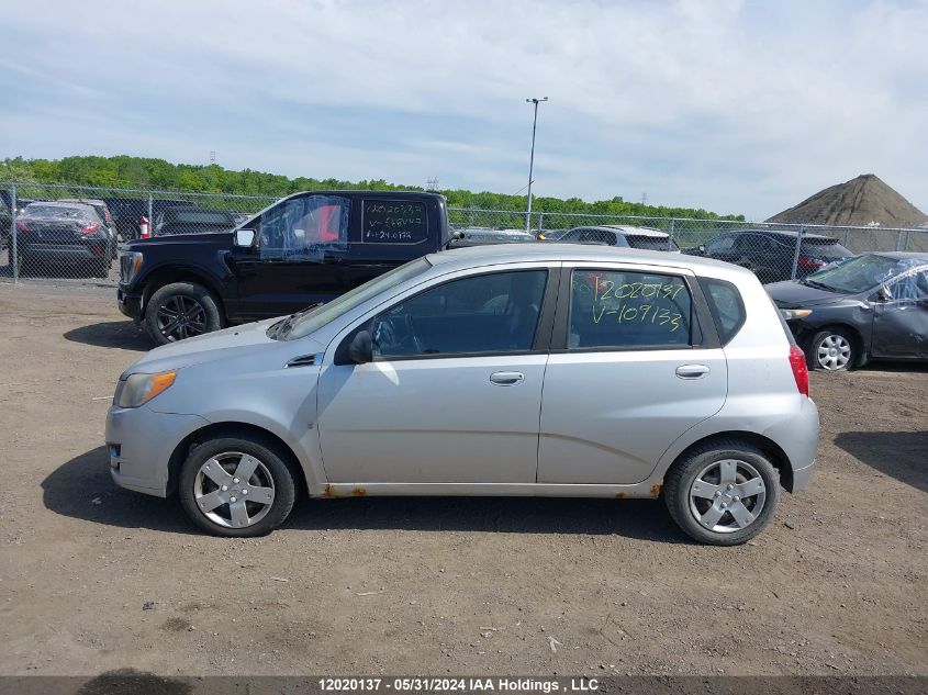 2010 Pontiac G3 Wave VIN: 3G2TB6DE2AL109133 Lot: 12020137