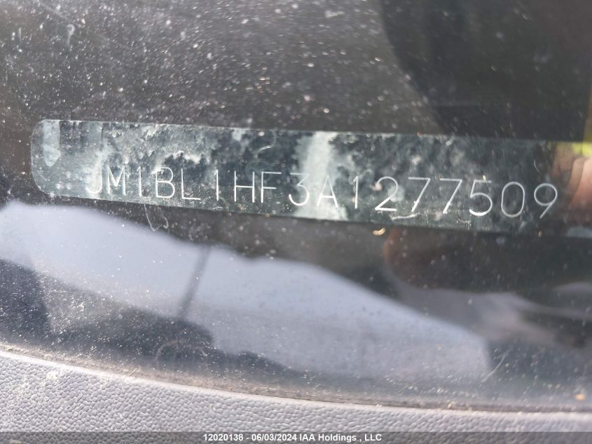 2010 Mazda Mazda3 VIN: JM1BL1HF3A1277509 Lot: 12020138