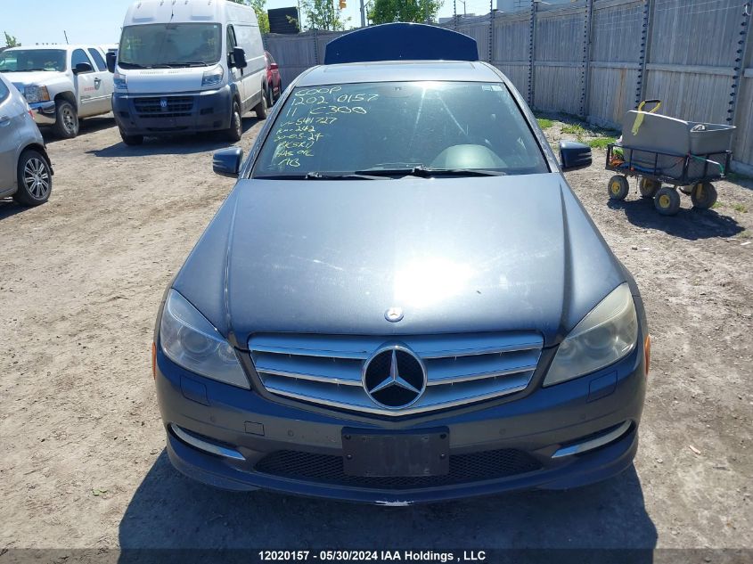 2011 Mercedes-Benz C-Class VIN: WDDGF8BB0BF541727 Lot: 12020157