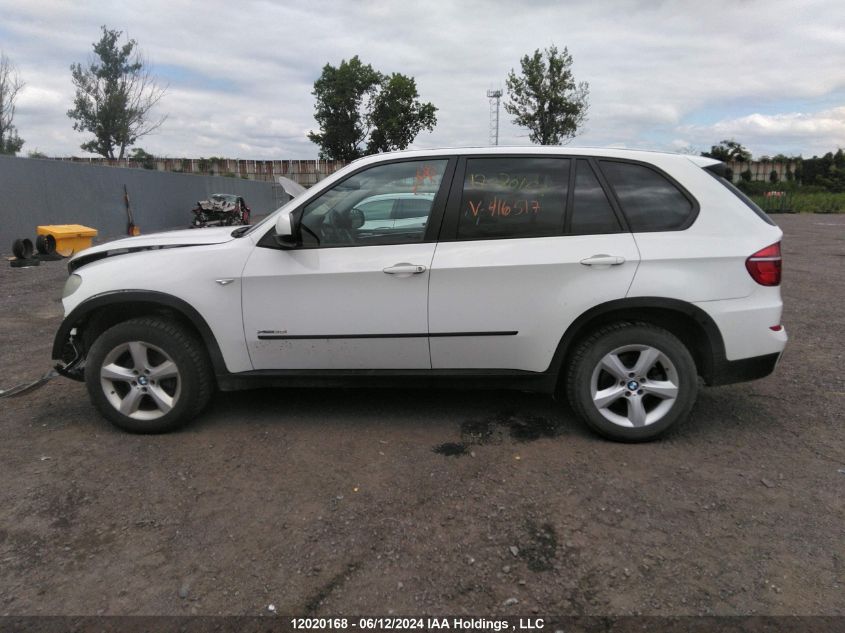2011 BMW X5 3.5I VIN: 5UXZV4C51BL416517 Lot: 12020168