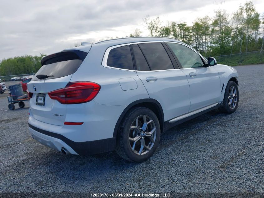 2021 BMW X3 xDrive30I VIN: 5UXTY5C07M9G98964 Lot: 12020178