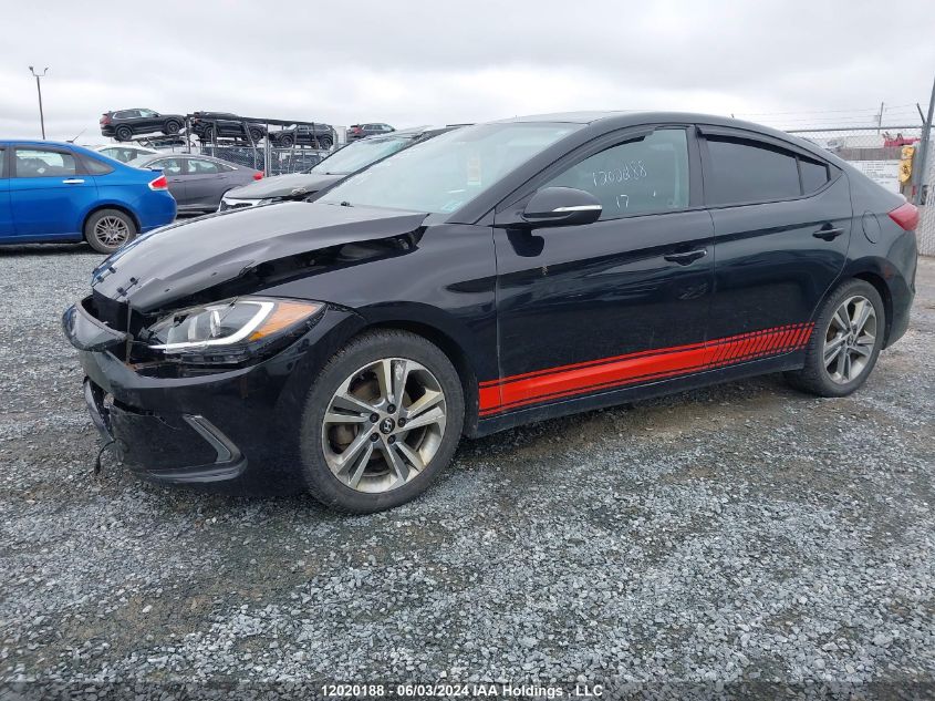 2017 Hyundai Elantra Gls VIN: KMHD84LFXHU153275 Lot: 12020188