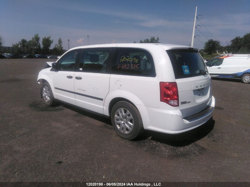 2015 Dodge Grand Caravan Se VIN: 2C4RDGBG3FR692395 Lot: 12020198