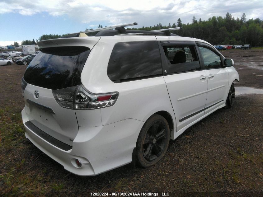 2016 Toyota Sienna Se VIN: 5TDXK3DC4GS733318 Lot: 12020224