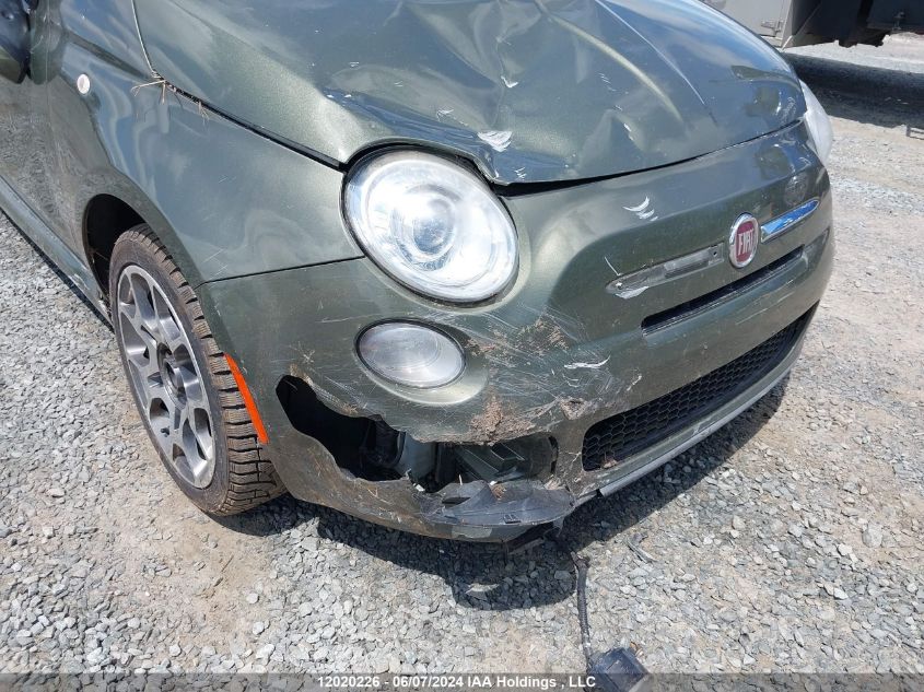 2013 Fiat 500 Sport VIN: 3C3CFFBR0DT554002 Lot: 12020226