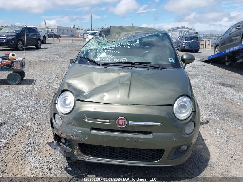 2013 Fiat 500 Sport VIN: 3C3CFFBR0DT554002 Lot: 12020226