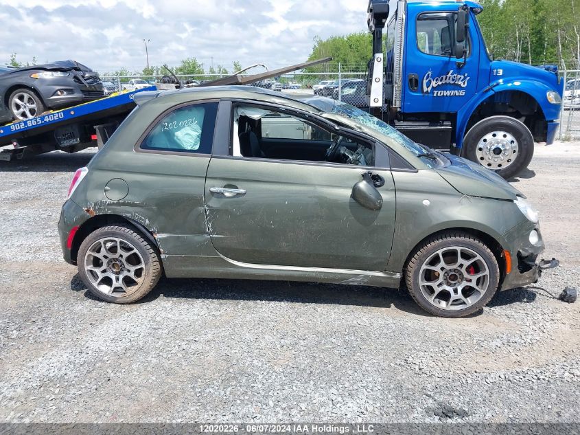 2013 Fiat 500 Sport VIN: 3C3CFFBR0DT554002 Lot: 12020226