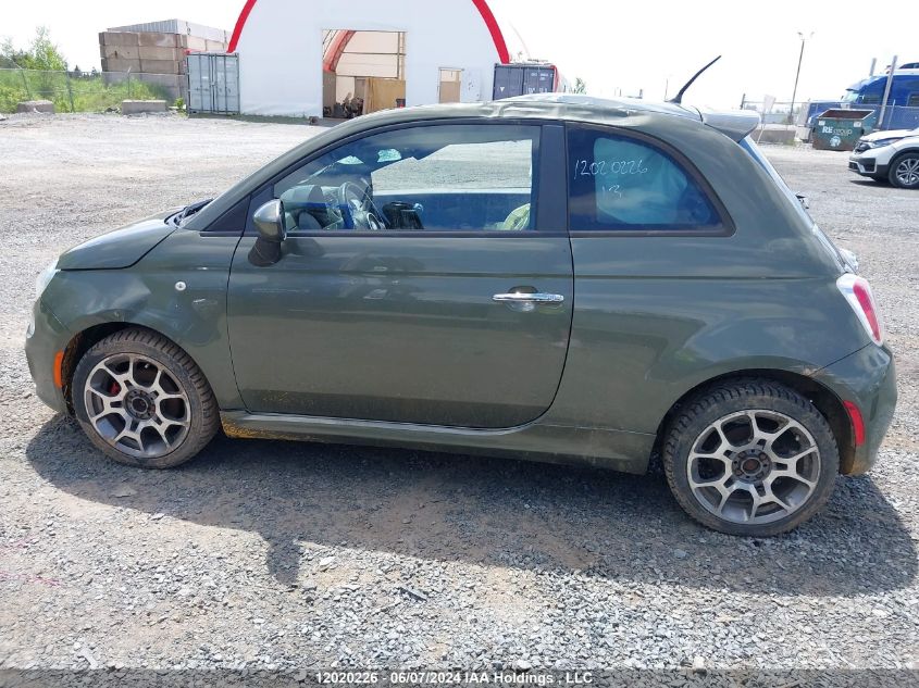 2013 Fiat 500 Sport VIN: 3C3CFFBR0DT554002 Lot: 12020226