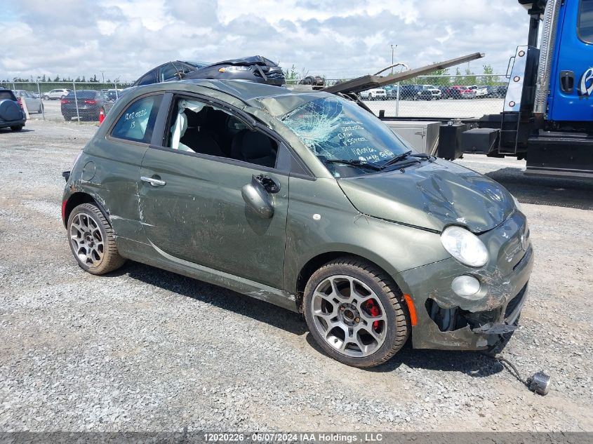 2013 Fiat 500 Sport VIN: 3C3CFFBR0DT554002 Lot: 12020226