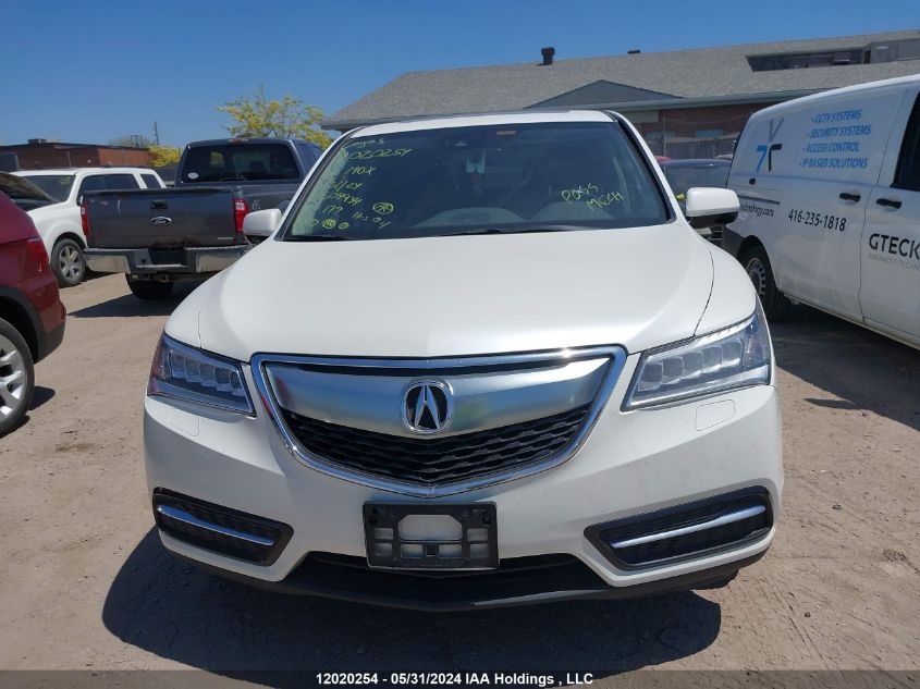 2016 Acura Mdx Technology VIN: 5FRYD4H65GB504934 Lot: 12020254