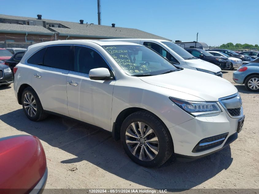 2016 Acura Mdx Technology VIN: 5FRYD4H65GB504934 Lot: 12020254