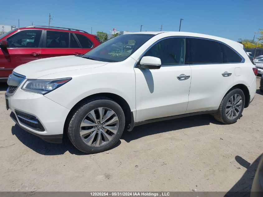 2016 Acura Mdx Technology VIN: 5FRYD4H65GB504934 Lot: 12020254