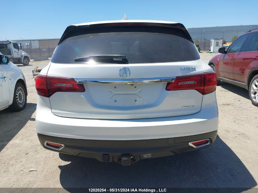 2016 Acura Mdx Technology VIN: 5FRYD4H65GB504934 Lot: 12020254