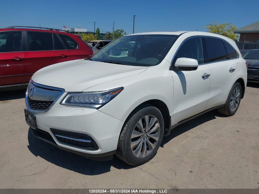 2016 Acura Mdx Technology VIN: 5FRYD4H65GB504934 Lot: 12020254