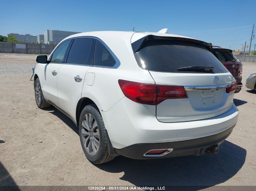 2016 Acura Mdx Technology VIN: 5FRYD4H65GB504934 Lot: 12020254