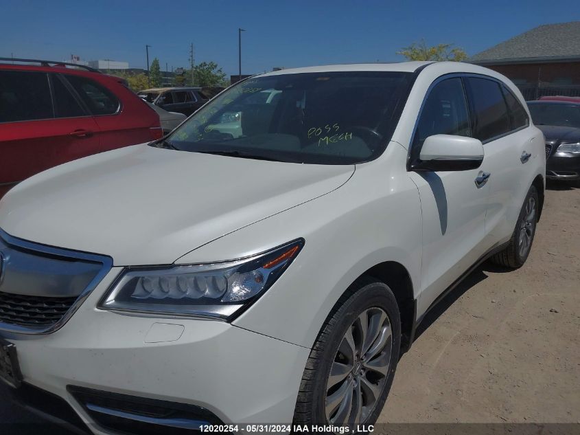 2016 Acura Mdx Technology VIN: 5FRYD4H65GB504934 Lot: 12020254