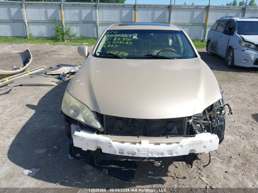 2007 Lexus Es 350 350 VIN: JTHBJ46G172008087 Lot: 12020265